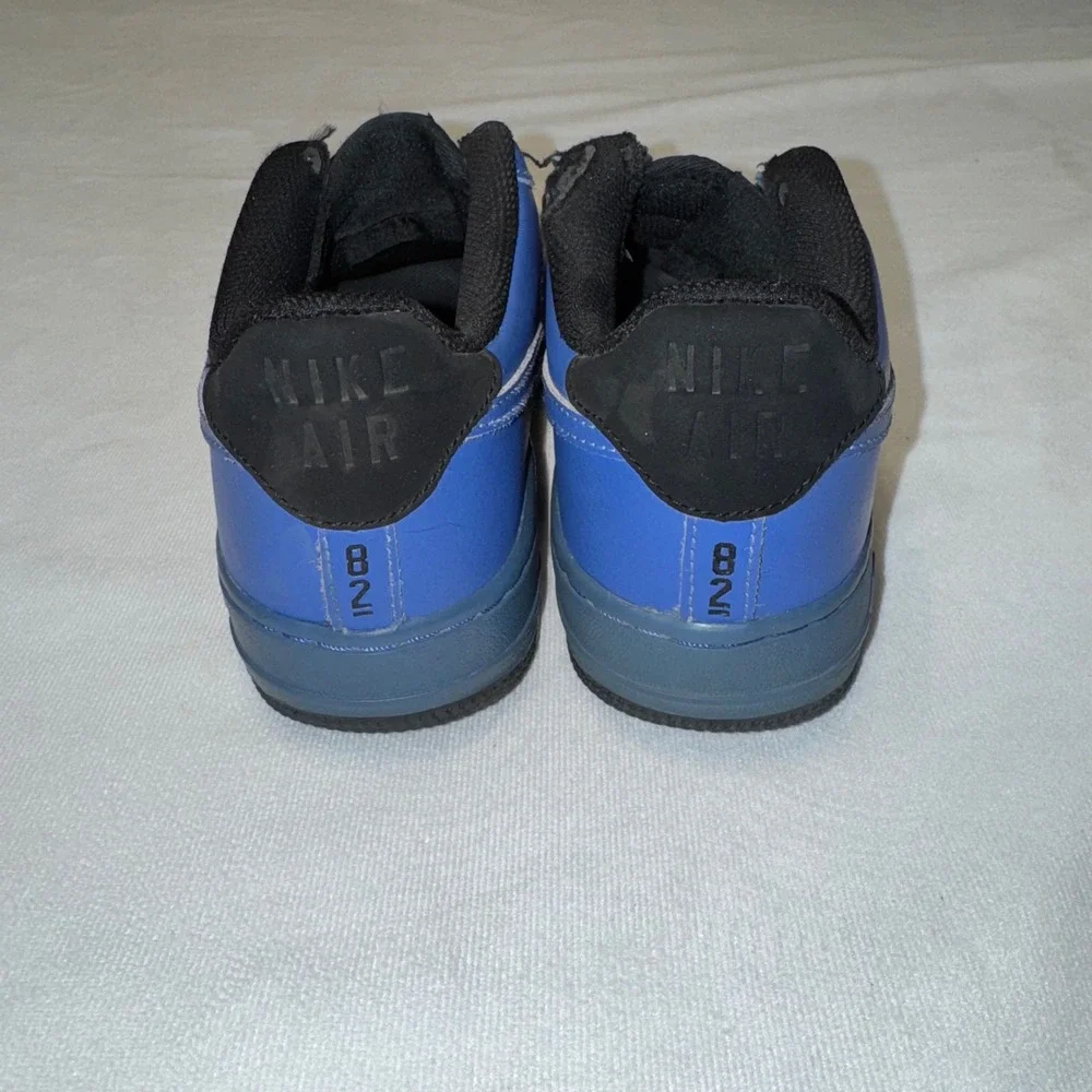Nike Air Force 1 AF1 Low Blue Black Youth Sneakers‎ Shoes Size 5.5Y / 5.5 Mens